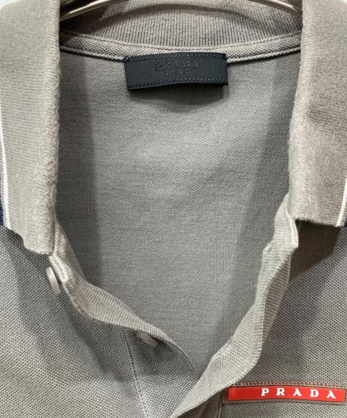 PRADA（プラダ）PRADA (プラダ) ポロシャツ グレー サイズ:Ｍの古着・服飾アイテム