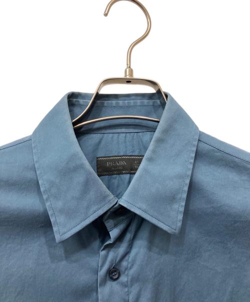 PRADA（プラダ）PRADA (プラダ) 半袖シャツ ブルー サイズ:41/16の古着・服飾アイテム