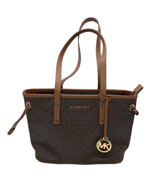 MICHAEL KORS（マイケルコース）MICHAEL KORS (マイケルコース) トートバッグ ブラウンの古着・服飾アイテム