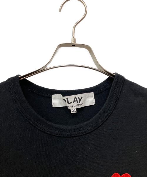 PLAY COMME des GARCONS（プレイコムデギャルソン）PLAY COMME des GARCONS (プレイコムデギャルソン) 半袖カットソー ブラック サイズ:XXLの古着・服飾アイテム