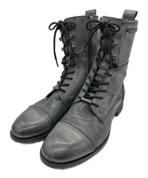 DIESEL（ディーゼル）DIESEL (ディーゼル) レースアップブーツ グレー サイズ:42の古着・服飾アイテム