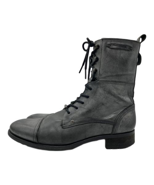 DIESEL（ディーゼル）DIESEL (ディーゼル) レースアップブーツ グレー サイズ:42の古着・服飾アイテム