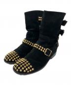 GIUSEPPE ZANOTTIジュゼッペザノッティ）の古着「スタッズブーツ」｜ブラック