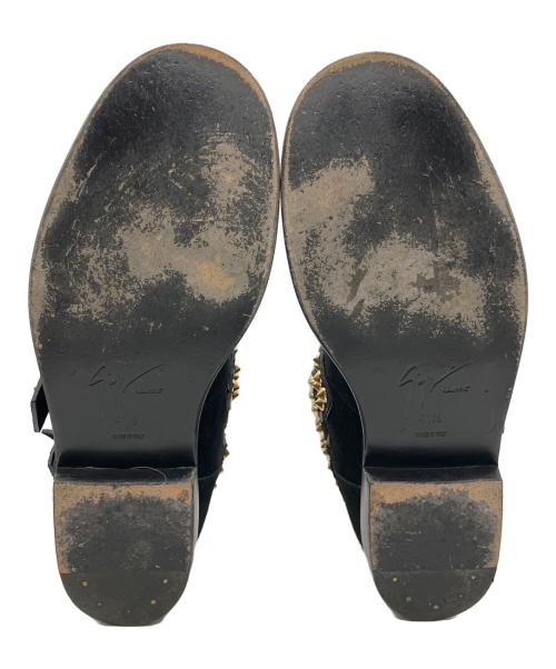 GIUSEPPE ZANOTTI（ジュゼッペザノッティ）GIUSEPPE ZANOTTI (ジュゼッペザノッティ) スタッズブーツ ブラック サイズ:41　1/2の古着・服飾アイテム