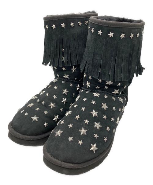 UGG（アグ）UGG (アグ) JIMMY CHOO (ジミーチュウ) ムートンブーツ ブラック サイズ:USA10の古着・服飾アイテム