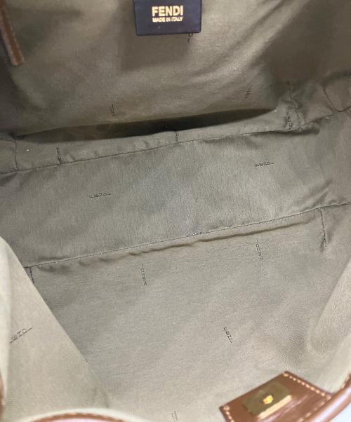 FENDI（フェンディ）FENDI (フェンディ) ズッキーノ トートバッグ ブラウンの古着・服飾アイテム