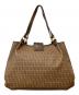 FENDI (フェンディ) ズッキーノ トートバッグ ブラウン：110000円