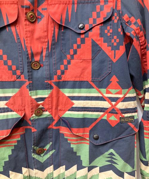 POLO RALPH LAUREN（ポロ・ラルフローレン）POLO RALPH LAUREN (ポロ・ラルフローレン) マウンテンパーカー ネイティブ レッド×ネイビー サイズ:Sの古着・服飾アイテム