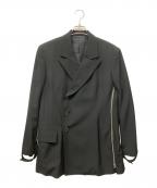 Yohji Yamamoto pour hommeヨウジヤマモト プールオム）の古着「ジャケット サイドジップデザイン」｜ブラック