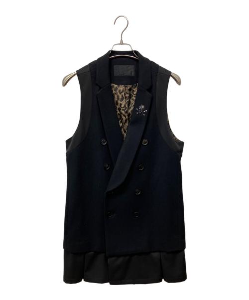 Roen（ロエン）Roen (ロエン) ロングジレ ブラック サイズ:48の古着・服飾アイテム