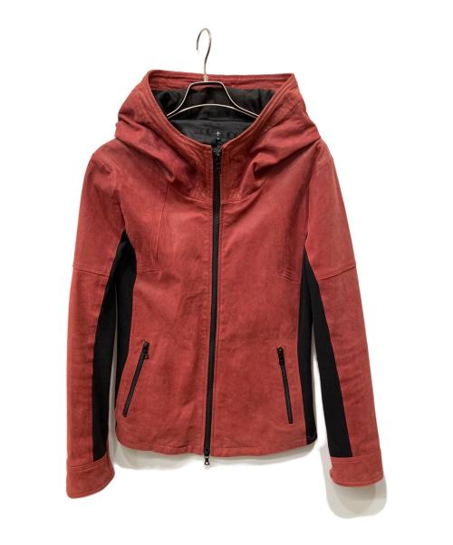 NO ID.（ノーアイディー）NO ID. (ノーアイディー) レザージャケット レッド サイズ:3の古着・服飾アイテム