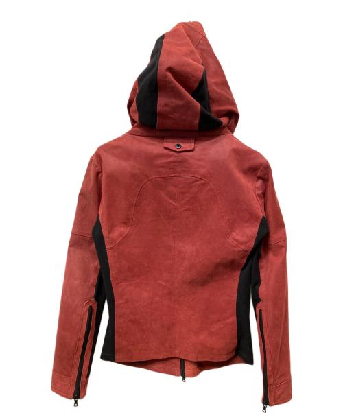 NO ID.（ノーアイディー）NO ID. (ノーアイディー) レザージャケット レッド サイズ:3の古着・服飾アイテム