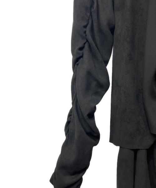 Yasuyuki Ishii（ヤスユキイシイ）Yasuyuki Ishii (ヤスユキイシイ) ロングカーディガン ブラック サイズ:Lの古着・服飾アイテム