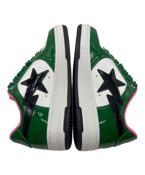 A BATHING APE（アベイシングエイプ）A BATHING APE (アベイシングエイプ) BAPE STA＃1 グリーン×ホワイト サイズ:US5の古着・服飾アイテム