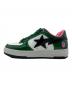A BATHING APE (アベイシングエイプ) BAPE STA＃1 グリーン×ホワイト サイズ:US5：23000円