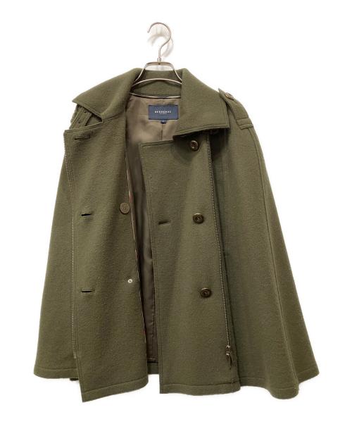 BURBERRY LONDON（バーバリーロンドン）BURBERRY LONDON (バーバリーロンドン) ポンチョ グリーン サイズ:Fの古着・服飾アイテム