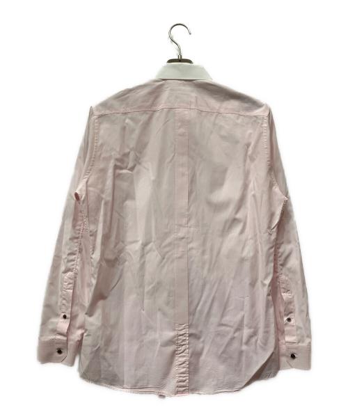 GUCCI（グッチ）GUCCI (グッチ) 長袖シャツ ストライプ ピンク サイズ:39の古着・服飾アイテム