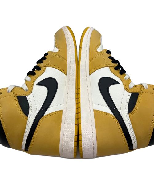 NIKE（ナイキ）NIKE (ナイキ) AIR JORDAN 1 RETRO HIGH OG イエロー×ホワイト サイズ:US9の古着・服飾アイテム