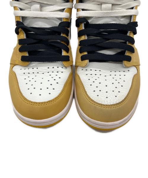 NIKE（ナイキ）NIKE (ナイキ) AIR JORDAN 1 RETRO HIGH OG イエロー×ホワイト サイズ:US9の古着・服飾アイテム