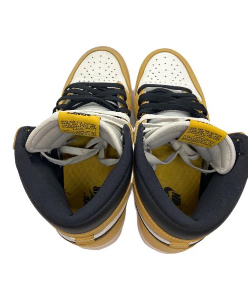 NIKE（ナイキ）NIKE (ナイキ) AIR JORDAN 1 RETRO HIGH OG イエロー×ホワイト サイズ:US9の古着・服飾アイテム