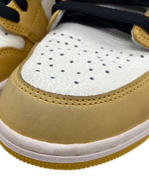 NIKE（ナイキ）NIKE (ナイキ) AIR JORDAN 1 RETRO HIGH OG イエロー×ホワイト サイズ:US9の古着・服飾アイテム