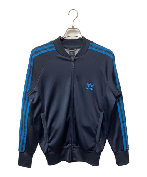 adidas（アディダス）adidas (アディダス) トラックジャケット ブルー×ネイビー サイズ:178cmの古着・服飾アイテム