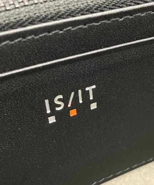 IS/IT（イズイット）IS/IT (イズイット) ラウンドファスナー財布 ブラックの古着・服飾アイテム