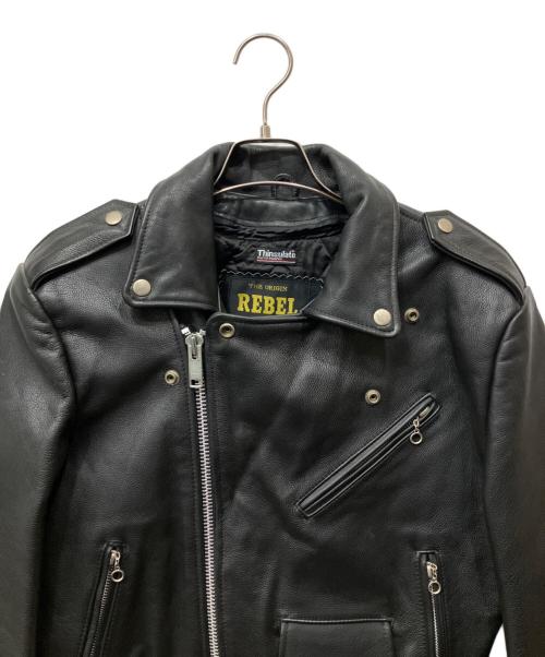 REBEL（レベル）REBEL (レベル) ダブルライダースジャケット ブラック サイズ:XSの古着・服飾アイテム