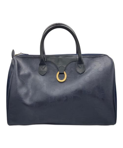 Christian Dior（クリスチャン ディオール）Christian Dior (クリスチャン ディオール) トロッター ボストンバッグ ネイビーの古着・服飾アイテム