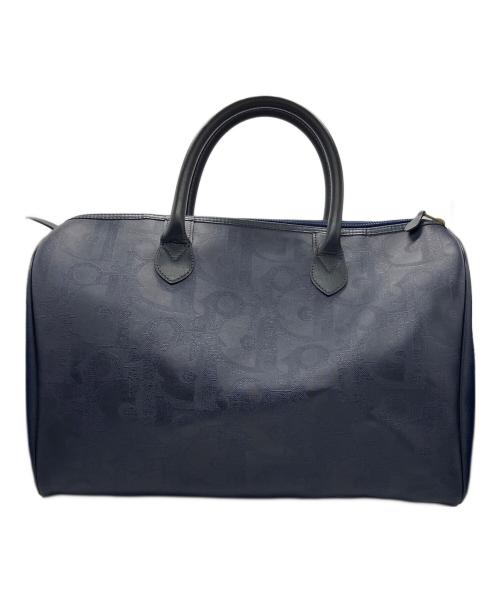 Christian Dior（クリスチャン ディオール）Christian Dior (クリスチャン ディオール) トロッター ボストンバッグ ネイビーの古着・服飾アイテム