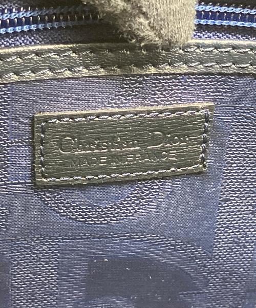 Christian Dior（クリスチャン ディオール）Christian Dior (クリスチャン ディオール) トロッター ボストンバッグ ネイビーの古着・服飾アイテム