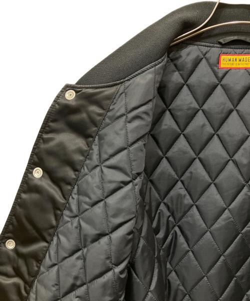 HUMAN MADE（ヒューマンメイド）HUMAN MADE (ヒューマンメイド) NYLON STADIUM JACKET ブラック サイズ:XXLの古着・服飾アイテム