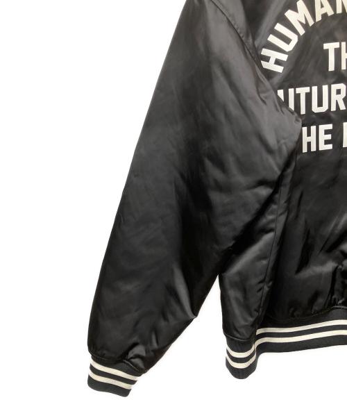 HUMAN MADE（ヒューマンメイド）HUMAN MADE (ヒューマンメイド) NYLON STADIUM JACKET ブラック サイズ:XXLの古着・服飾アイテム