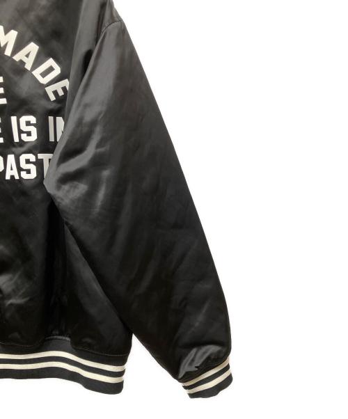 HUMAN MADE（ヒューマンメイド）HUMAN MADE (ヒューマンメイド) NYLON STADIUM JACKET ブラック サイズ:XXLの古着・服飾アイテム