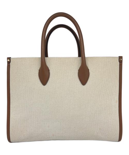 MICHAEL KORS（マイケルコース）MICHAEL KORS (マイケルコース) キャンバストートバッグ ブラウン×ベージュの古着・服飾アイテム