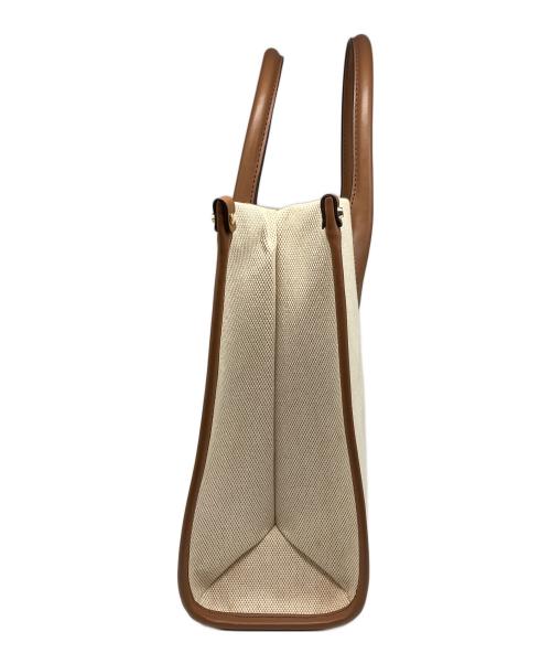 MICHAEL KORS（マイケルコース）MICHAEL KORS (マイケルコース) キャンバストートバッグ ブラウン×ベージュの古着・服飾アイテム