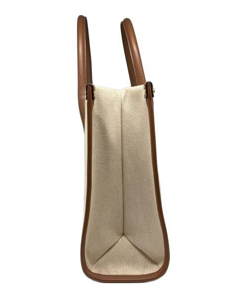 MICHAEL KORS（マイケルコース）MICHAEL KORS (マイケルコース) キャンバストートバッグ ブラウン×ベージュの古着・服飾アイテム