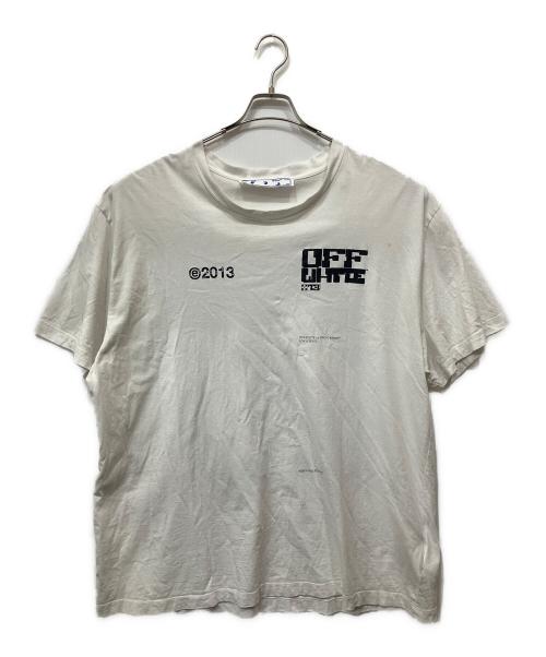OFFWHITE（オフホワイト）OFFWHITE (オフホワイト) 半袖カットソー ホワイト サイズ:Lの古着・服飾アイテム