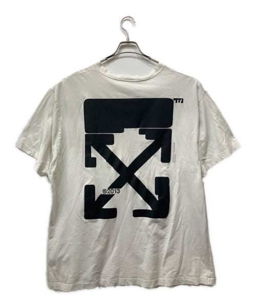 OFFWHITE（オフホワイト）OFFWHITE (オフホワイト) 半袖カットソー ホワイト サイズ:Lの古着・服飾アイテム