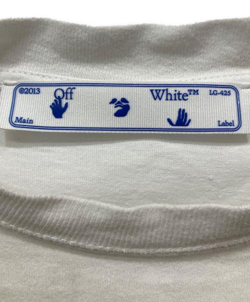 OFFWHITE（オフホワイト）OFFWHITE (オフホワイト) 半袖カットソー ホワイト サイズ:Lの古着・服飾アイテム