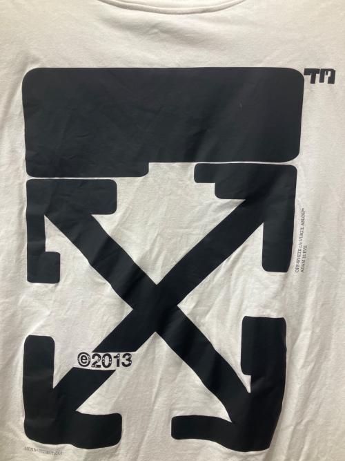 OFFWHITE（オフホワイト）OFFWHITE (オフホワイト) 半袖カットソー ホワイト サイズ:Lの古着・服飾アイテム
