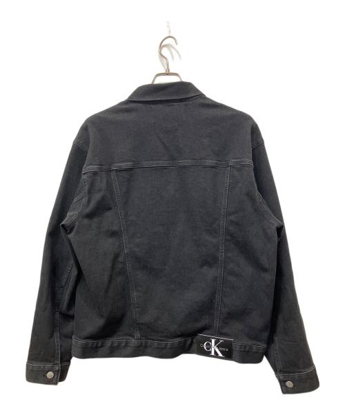 Calvin Klein Jeans（カルバンクラインジーンズ）Calvin Klein Jeans (カルバンクラインジーンズ) デニムジャケット ブラック サイズ:Mの古着・服飾アイテム