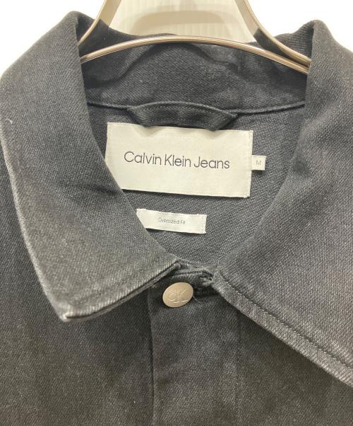 Calvin Klein Jeans（カルバンクラインジーンズ）Calvin Klein Jeans (カルバンクラインジーンズ) デニムジャケット ブラック サイズ:Mの古着・服飾アイテム