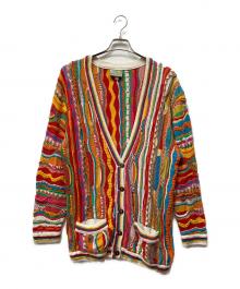 Coogi（クージー）の古着「3Dニットカーディガン」｜マルチカラー