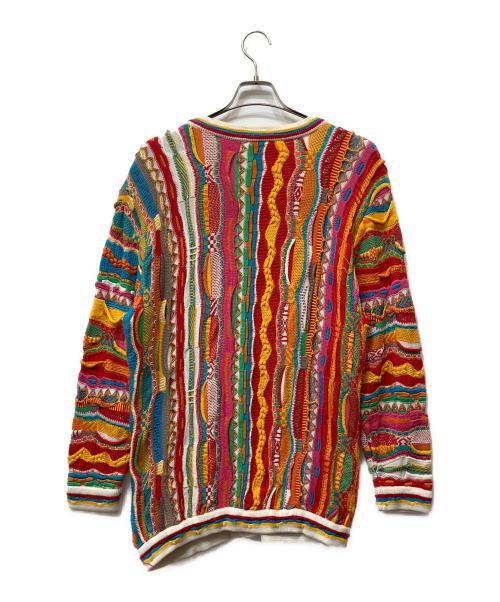 Coogi（クージー）Coogi (クージー) 3Dニットカーディガン マルチカラー サイズ:Mの古着・服飾アイテム