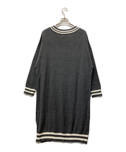 Hysteric Glamour（ヒステリックグラマー）Hysteric Glamour (ヒステリックグラマー) GUITAR GIRL編込 ワンピース グレー サイズ:FREEの古着・服飾アイテム
