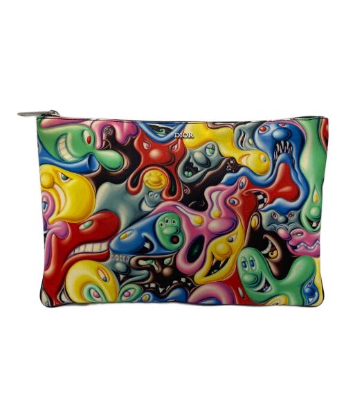Dior（ディオール）Dior (ディオール) KENNY SCHARF (ケニー・シャーフ) クラッチバッグ マルチカラーの古着・服飾アイテム