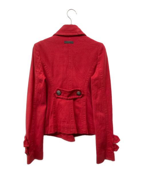 BURBERRY BLUE LABEL（バーバリー ブルー レーベル）BURBERRY BLUE LABEL (バーバリー ブルー レーベル) ジャケット レッド サイズ:38の古着・服飾アイテム