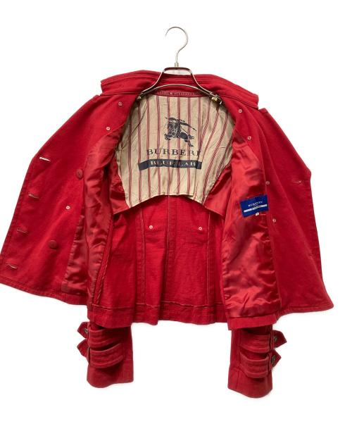BURBERRY BLUE LABEL（バーバリー ブルー レーベル）BURBERRY BLUE LABEL (バーバリー ブルー レーベル) ジャケット レッド サイズ:38の古着・服飾アイテム
