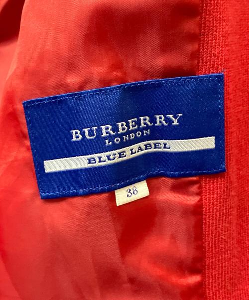 BURBERRY BLUE LABEL（バーバリー ブルー レーベル）BURBERRY BLUE LABEL (バーバリー ブルー レーベル) ジャケット レッド サイズ:38の古着・服飾アイテム